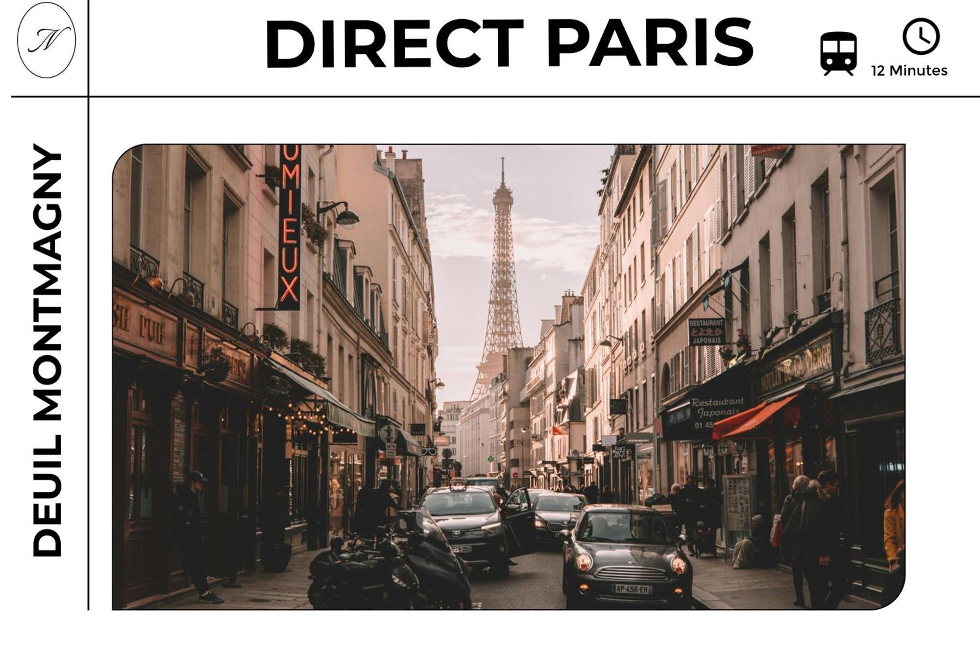 Parisian Retreat Pour 5 Personnes - 12 Min De Paris - Proche Gare Apartment Deuil-la-Barre ภายนอก รูปภาพ